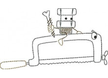 Stickserie - Ritter Schraube Doodle 7